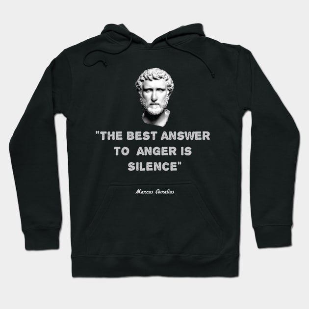 Stoic Quote by Marcus Aurelius Hoodie by emma17